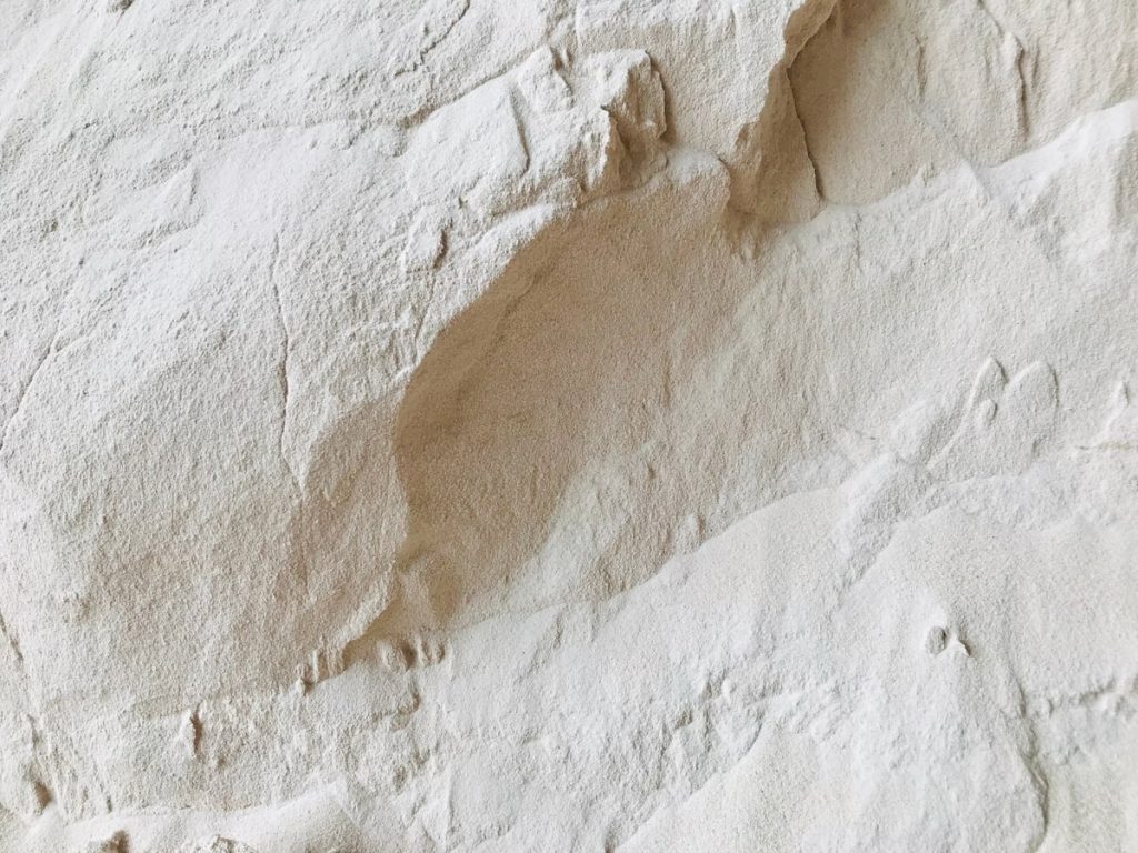 Big pile of silica sand